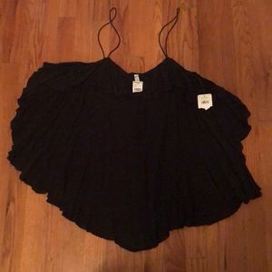 Black Ruffle Top